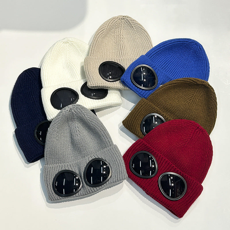 Wholesale Autumn Winter Windproof Glasses Knitted Hat Acrylic Knitted Hat